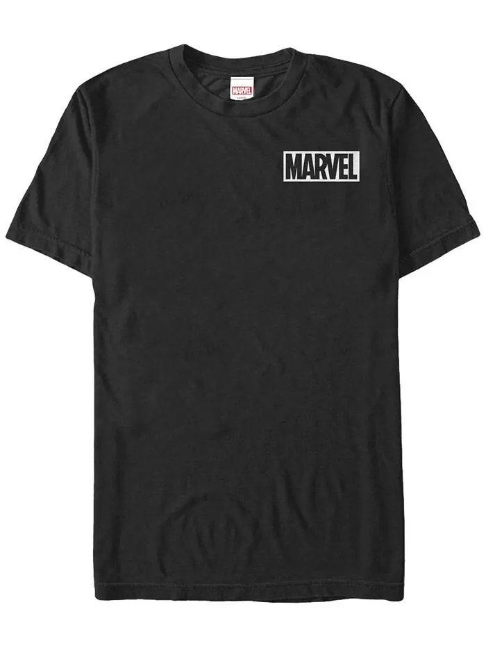 Мужская простая белая футболка с короткими рукавами и логотипом комиксов Marvel Fifth Sun — изображение 2 из 3, бордовый