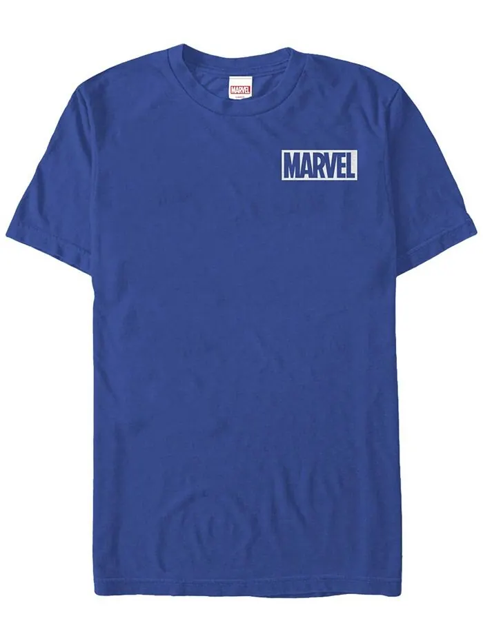 Мужская простая белая футболка с короткими рукавами и логотипом комиксов Marvel Fifth Sun — изображение 4 из 4, красный