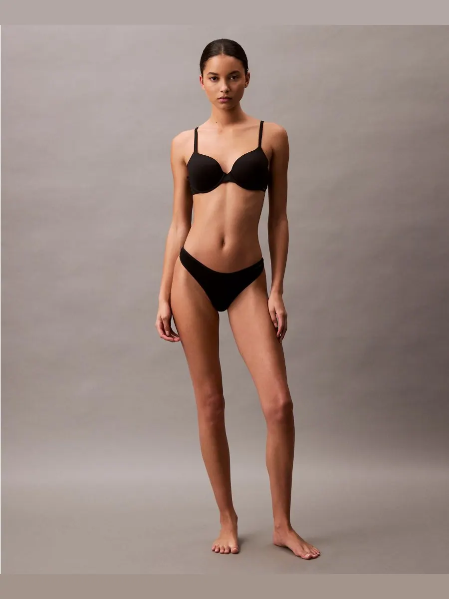 Женские трусики-стринги из хлопка Ideal QD5124 Calvin Klein — изображение 4 из 4, черный