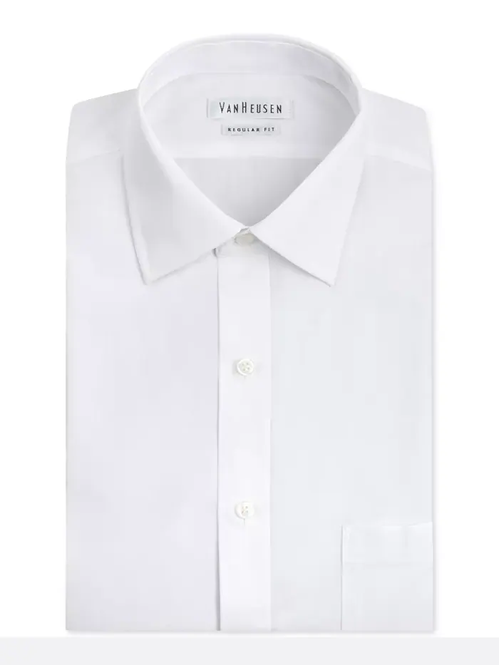 Мужская классическая рубашка из белого поплина Van Heusen — изображение 1 из 1, белый