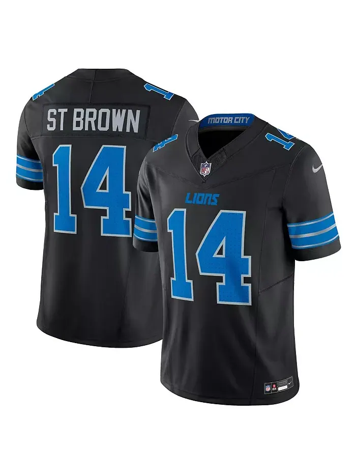 Мужская футболка Amon-Ra St. Detroit Lions 2nd Alternate Vapor F.U.S.E. Limited Nike — изображение 1 из 3, черный