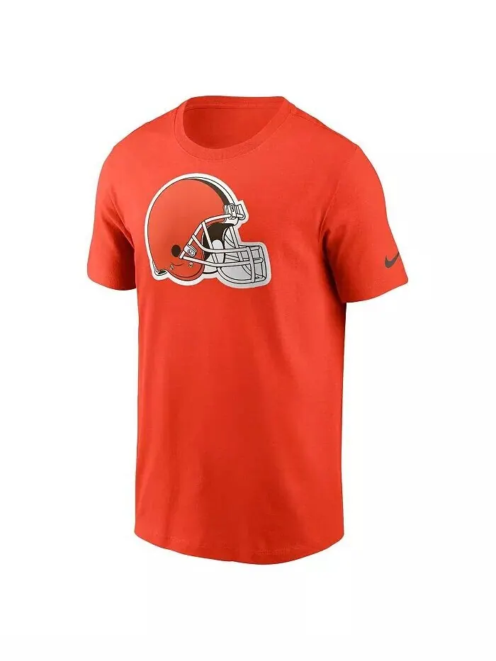 Мужская оранжевая футболка с логотипом Cleveland Browns Essential Nike — изображение 2 из 3, оранжевый