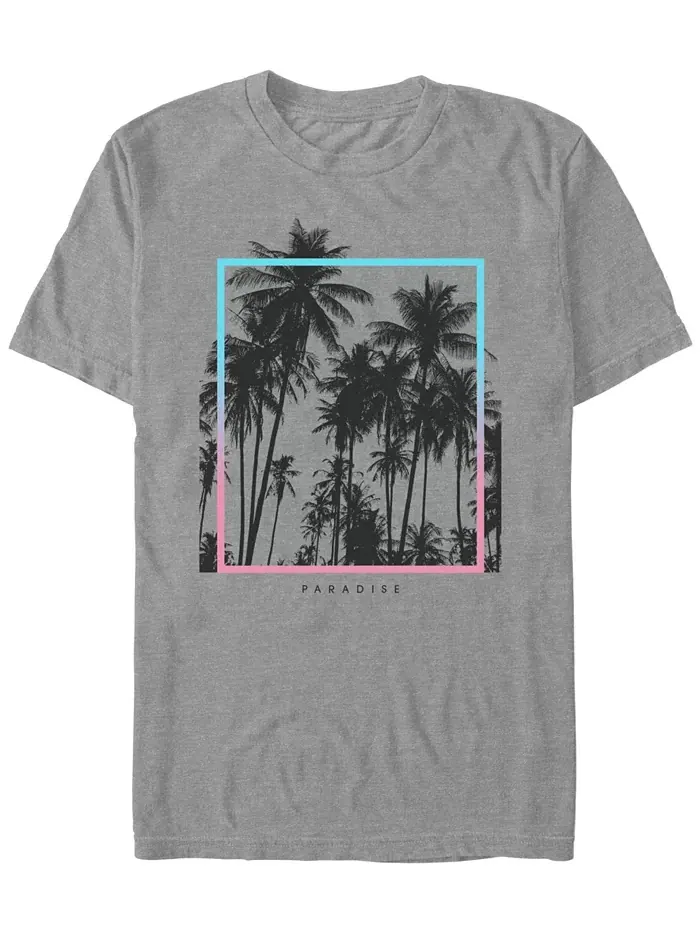 Мужская футболка с коротким рукавом Paradise Palms Fifth Sun — изображение 1 из 2, темный серый