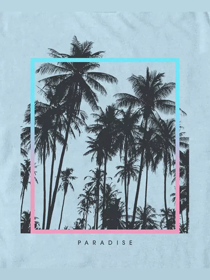 Мужская футболка Paradise Palms с короткими рукавами Fifth Sun — изображение 3 из 3, синий