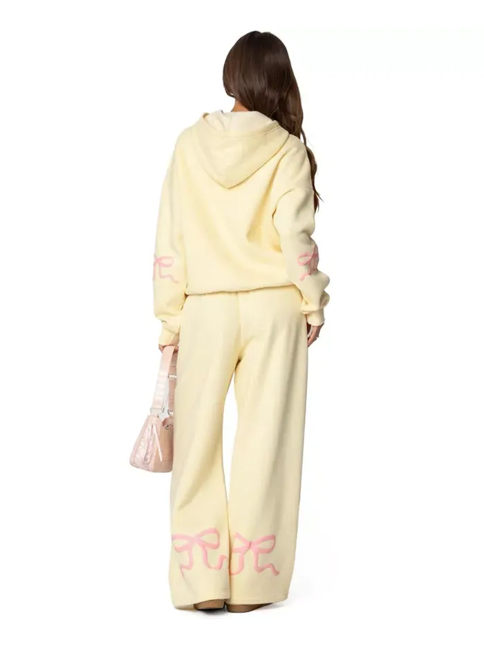 Женские спортивные брюки Bonney с бантом Edikted — изображение 5 из 5, желтый