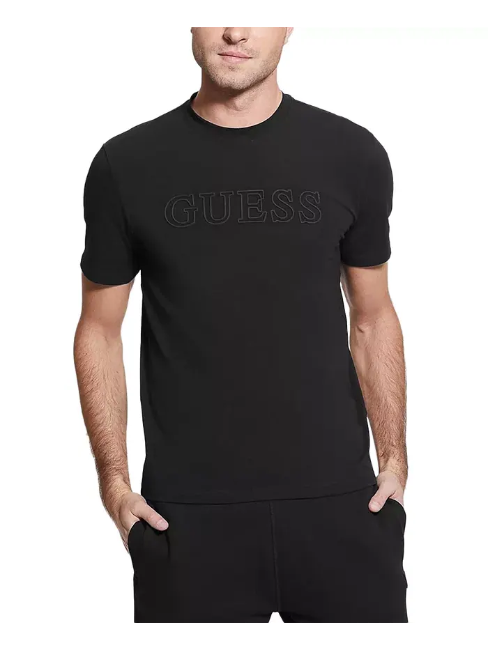 Мужская футболка с коротким рукавом Alphy GUESS — изображение 1 из 4, черный