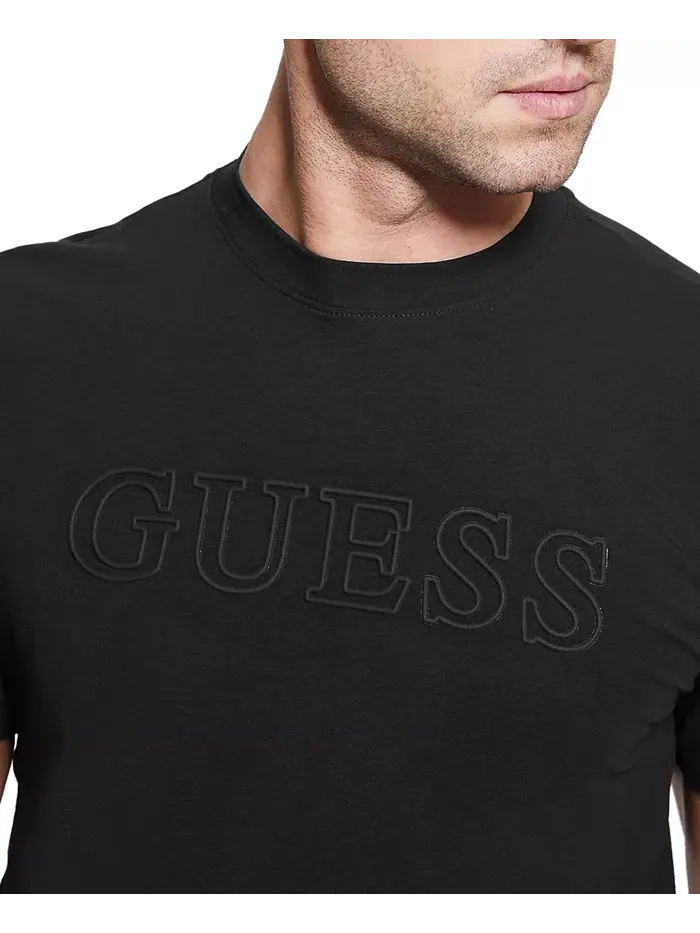 Мужская футболка с коротким рукавом Alphy GUESS — изображение 3 из 4, черный