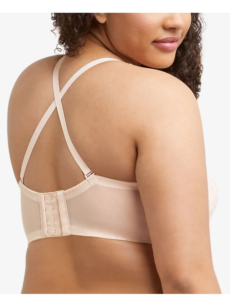 Женский кружевной и сетчатый бюстгальтер-топ без косточек Pure Comfort DM1188 Maidenform — изображение 5 из 5, песочный