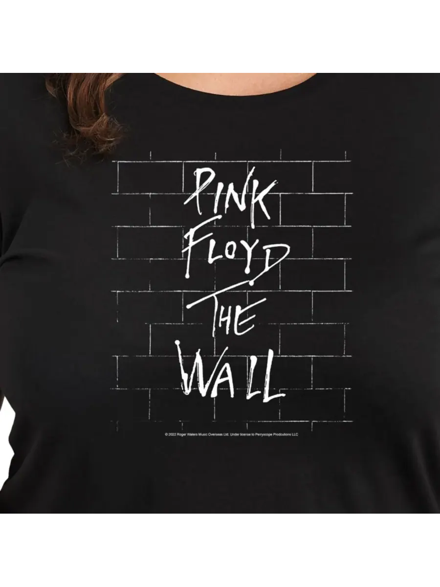 Hybrid Apparel Модная хлопковая футболка больших размеров с графическим принтом Pink Floyd The Wall — изображение 3 из 3