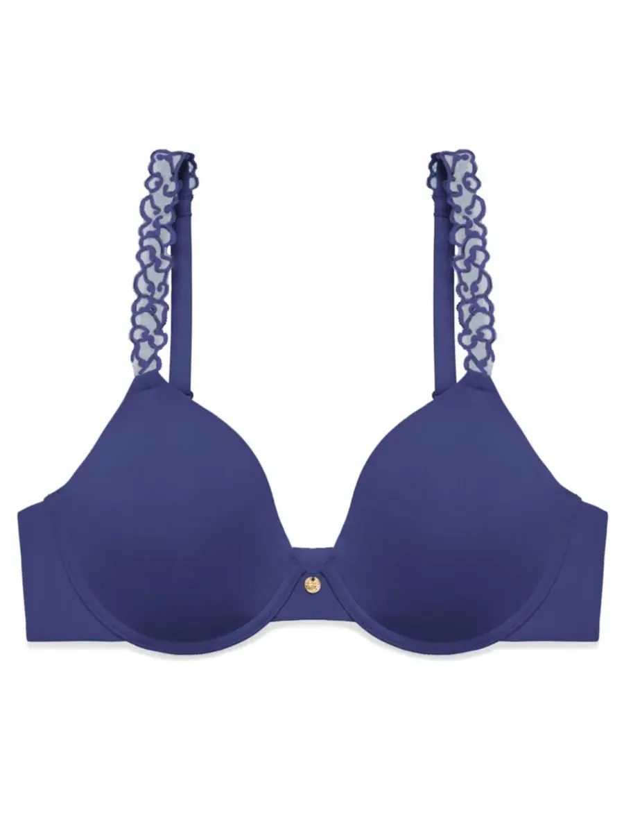 Женский бюстгальтер Pure Luxe Custom Coverage Contour Underwire Bra 732080 Natori — изображение 4 из 5, синий