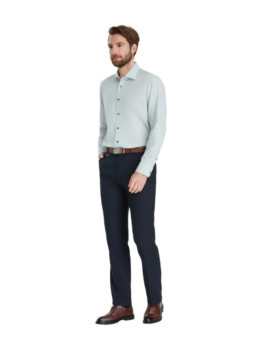 Мужская рубашка с геометрическим узором и отложным воротником Alfani — изображение 8 из 8, зеленый