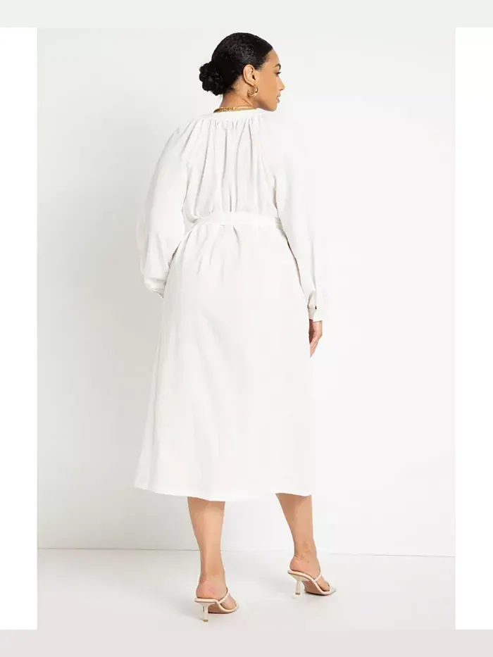 Женское платье свободного кроя с аппликацией Plus Size ELOQUII — изображение 3 из 3, жет