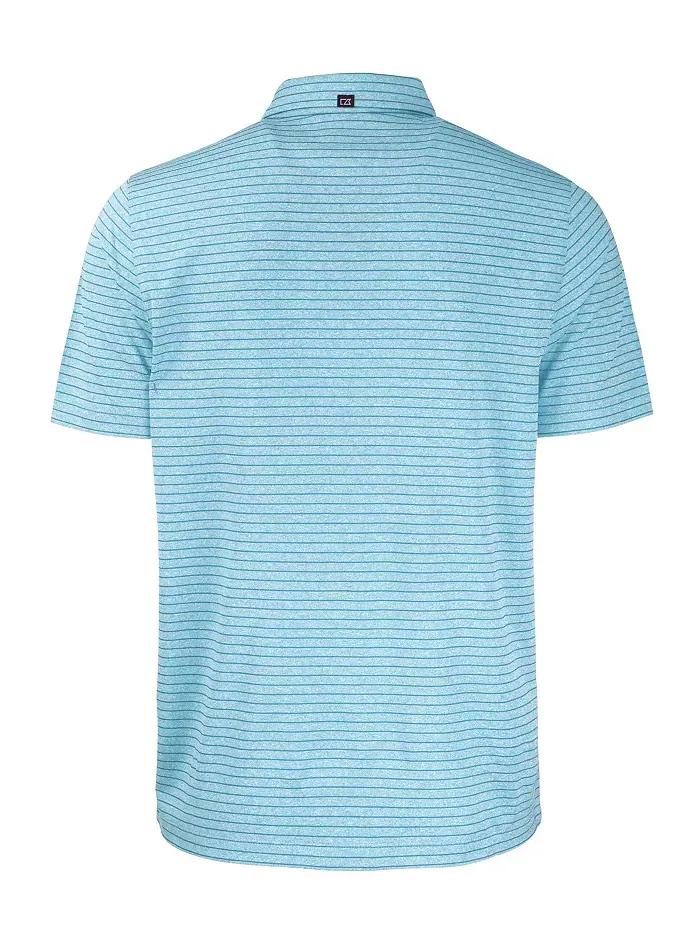 Футболка-поло мужская Forge Eco Heather Stripe Stretch Recycled Cutter & Buck — изображение 2 из 2