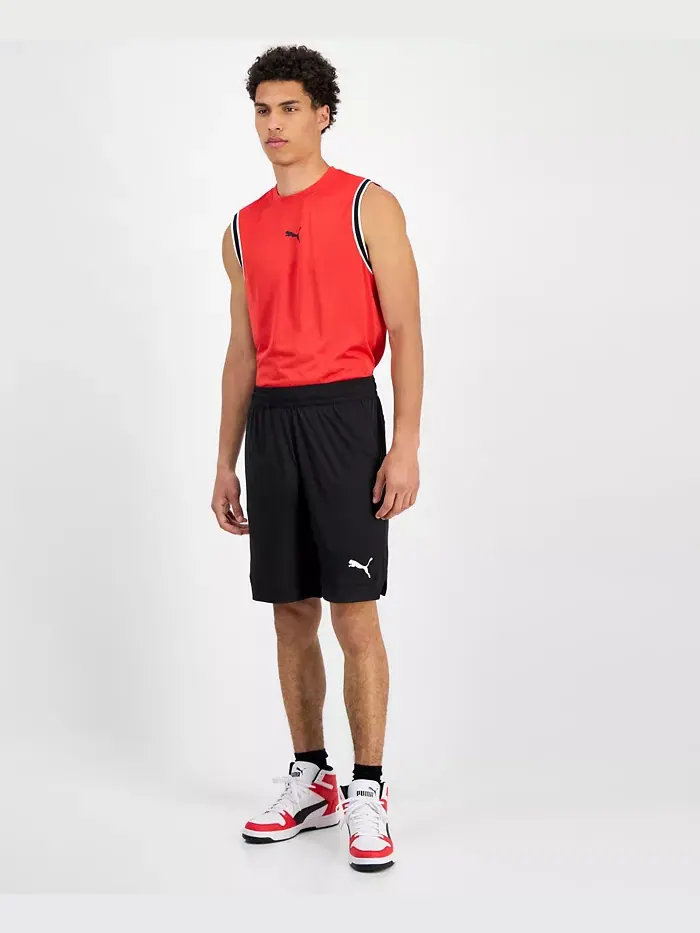 Мужские шорты RTG Regular-Fit 10" на шнурке Puma — изображение 1 из 4, черный