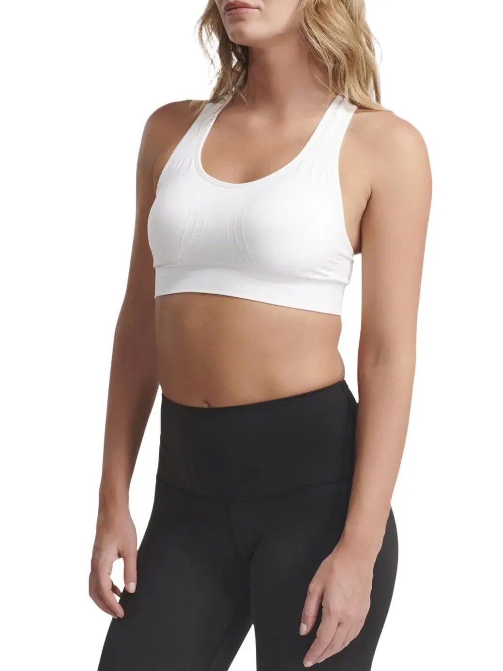 Женский спортивный бюстгальтер The Nowsunday Racerback Underoutfit — изображение 2 из 4, белый