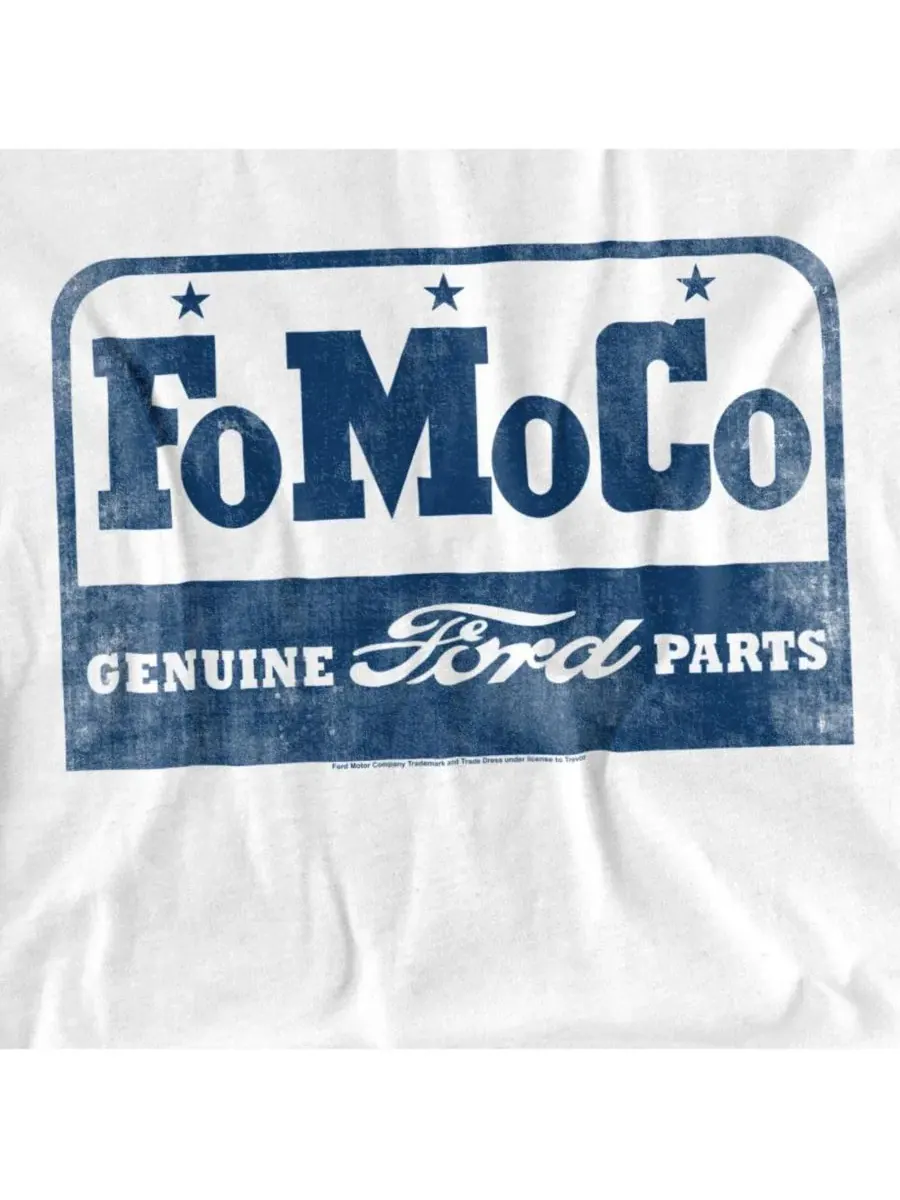 Мужская футболка с логотипом Ford FoMoCo Mustang — изображение 3 из 3, белый