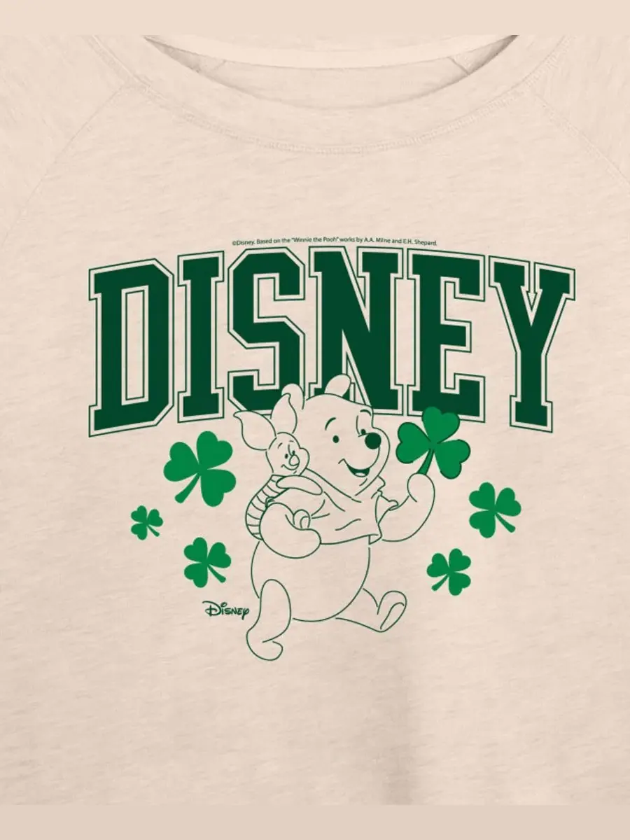 Толстовка с длинными рукавами Disney Винни-Пух из французской махровой ткани больших размеров — изображение 2 из 3, березовый