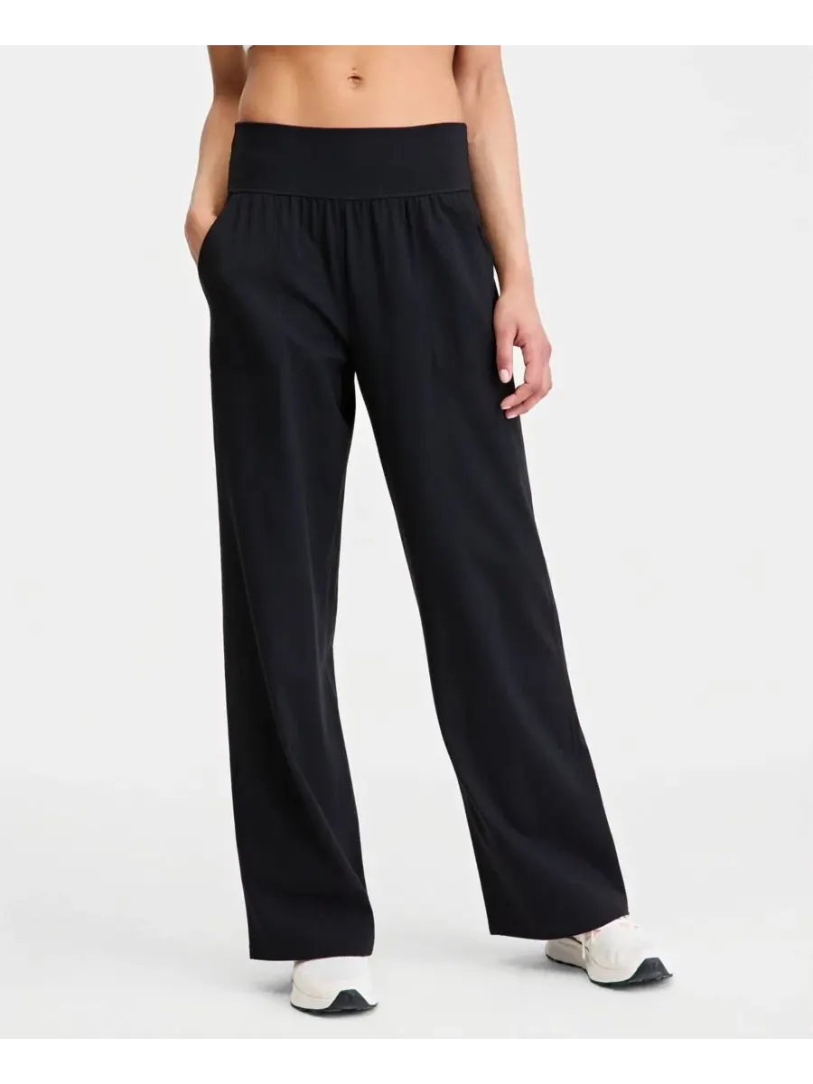 Женские брюки Studio Wide Leg Pants Id Ideology — изображение 3 из 3, глубокий черный