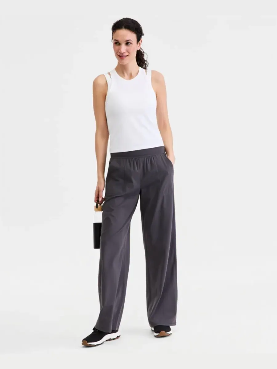 Женские брюки Studio Wide Leg Pants Id Ideology — изображение 1 из 4, глубокий темно-серый