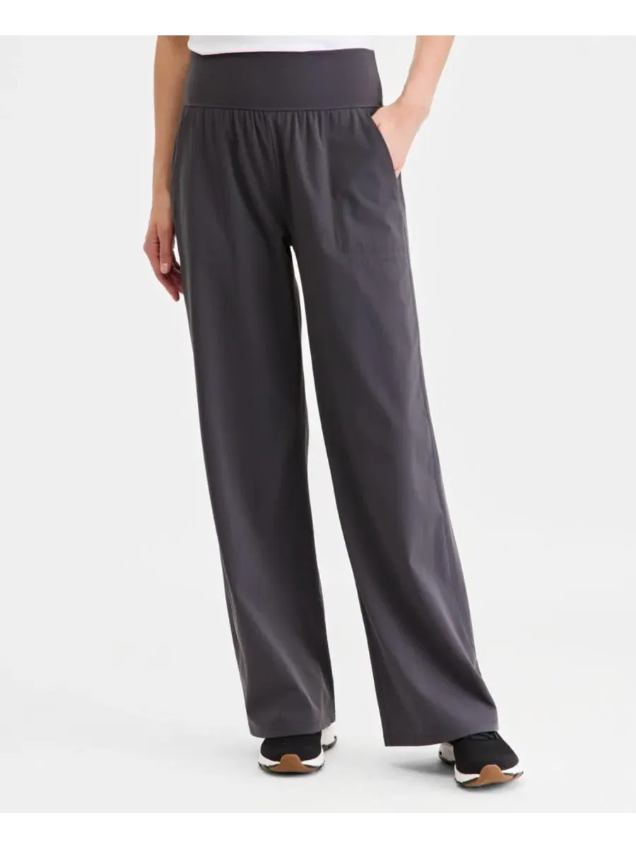 Женские брюки Studio Wide Leg Pants Id Ideology — изображение 3 из 4, глубокий темно-серый