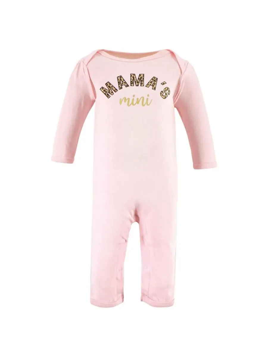 Мягкий хлопковый комбинезон для девочек Hudson Baby, леопард mamas mini — изображение 2 из 5