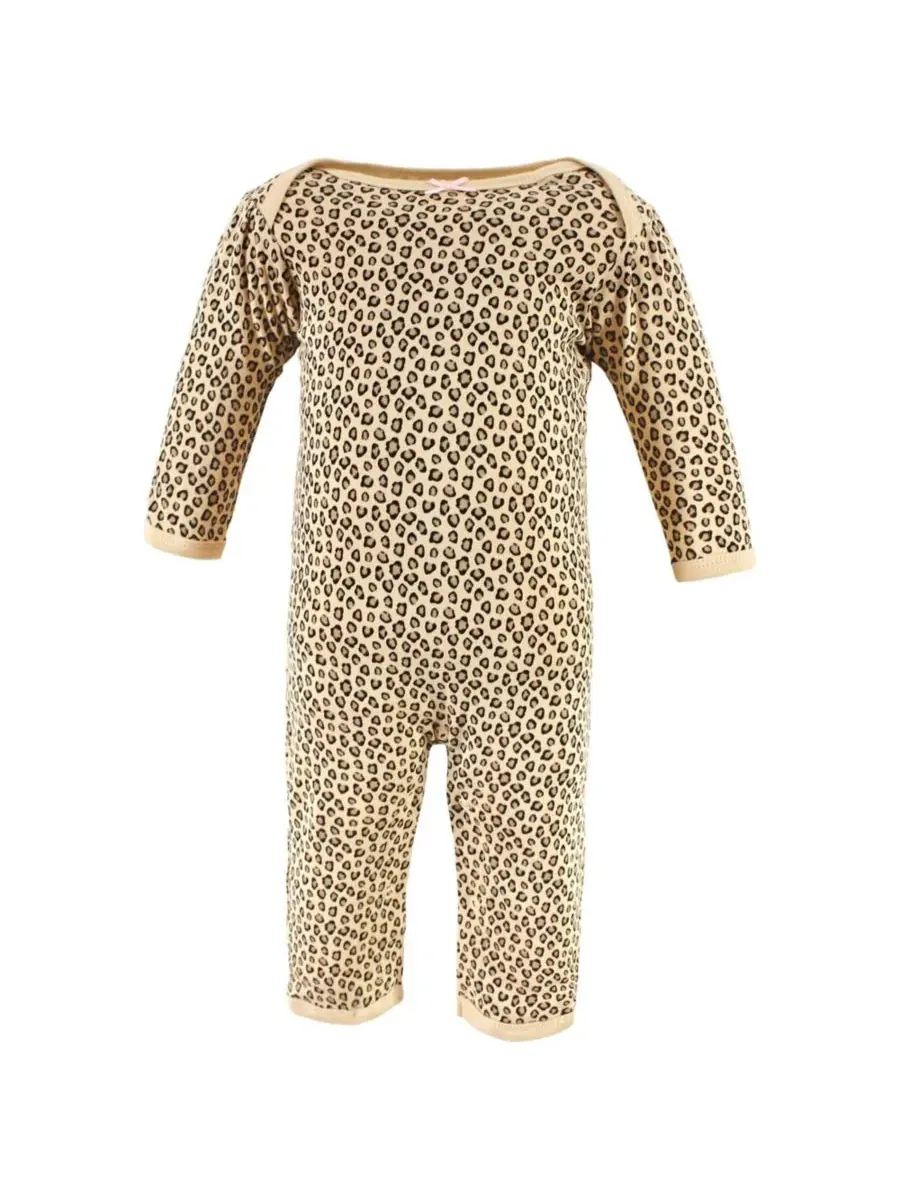 Мягкий хлопковый комбинезон для девочек Hudson Baby, леопард mamas mini — изображение 3 из 5