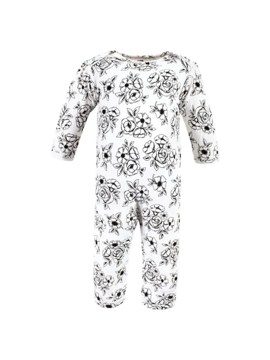 Мягкий хлопковый комбинезон для девочек Hudson Baby, Mom Dad Toile — изображение 4 из 5