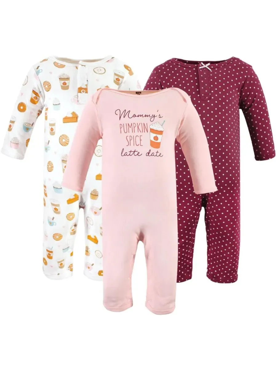 Мягкий хлопковый комбинезон для девочек Hudson Baby, Pumpkin Spice Date — изображение 1 из 5