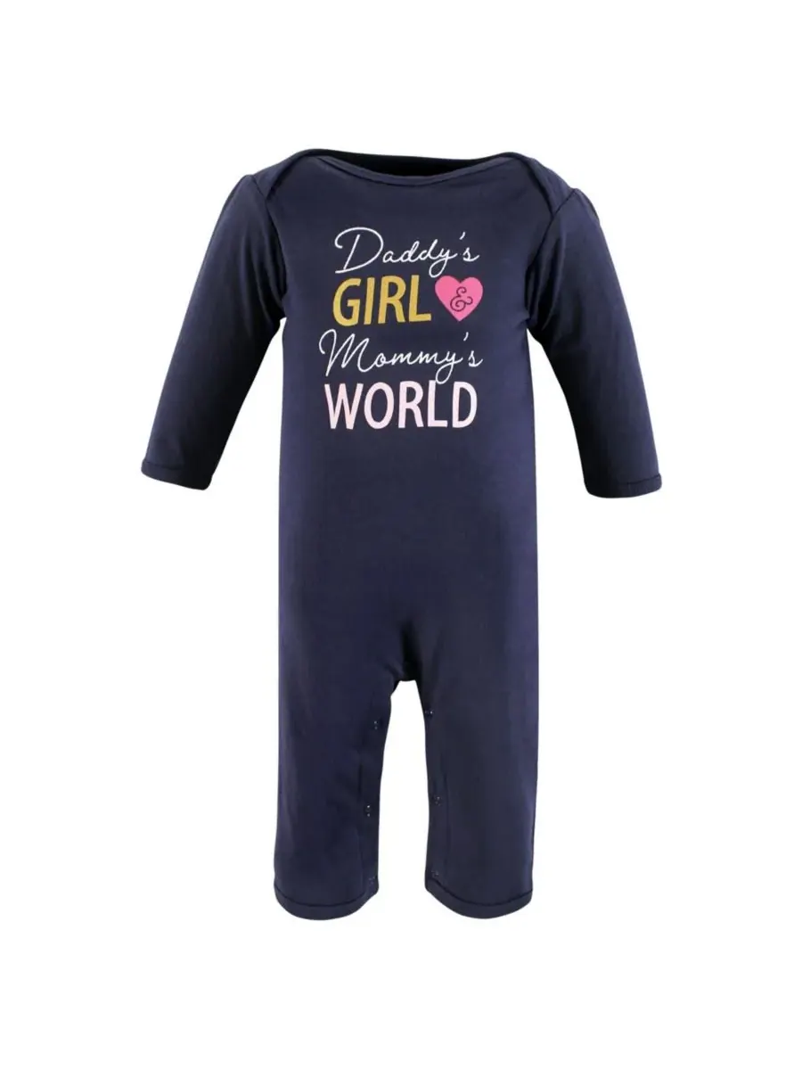 Мягкий хлопковый комбинезон для девочек Hudson Baby, Love At First Sight — изображение 3 из 5