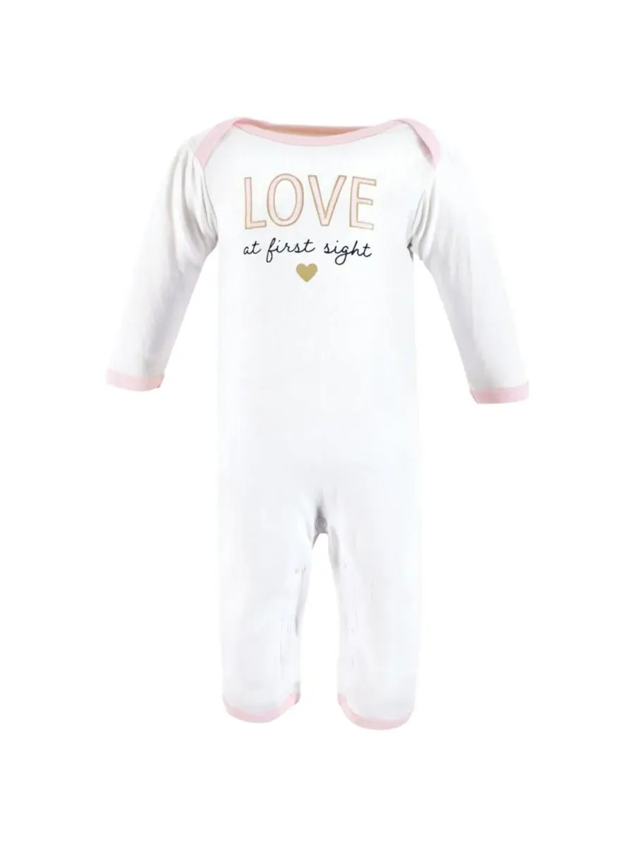 Мягкий хлопковый комбинезон для девочек Hudson Baby, Love At First Sight — изображение 5 из 5