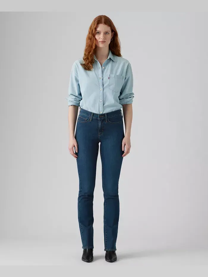 315 Джинсы Bootcut средней посадки, облегающие, облегающие, размер 24-26 Levi's
