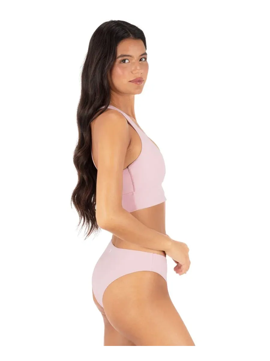 Женские плавки Max Solid Cheeky Hurley — изображение 4 из 8, розовый