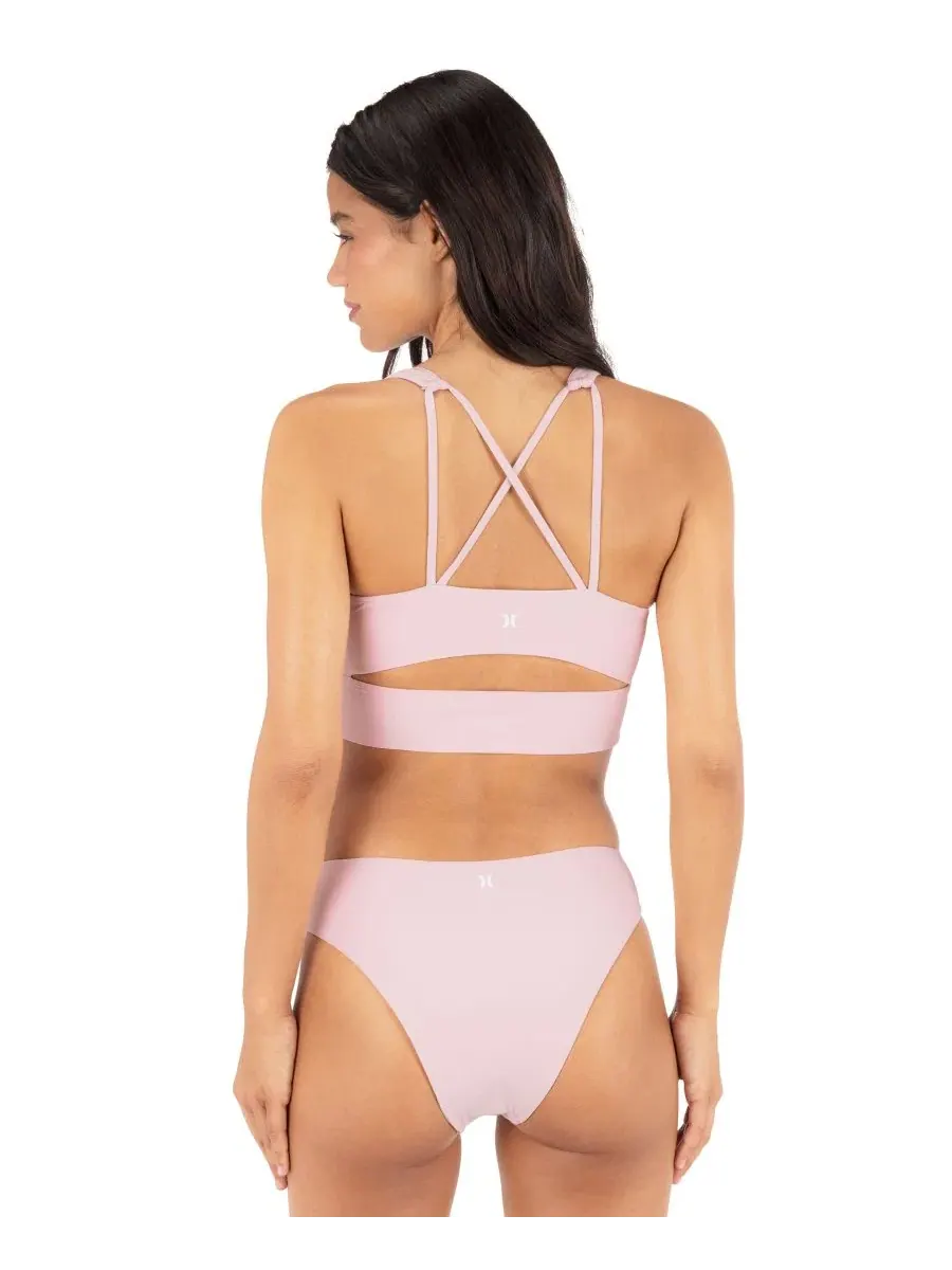 Женские плавки Max Solid Cheeky Hurley — изображение 5 из 8, розовый