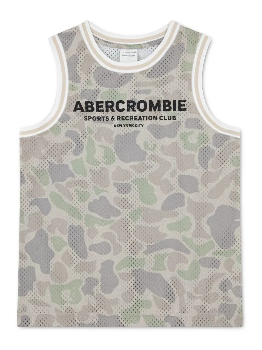 Сетчатая майка без рукавов для мальчиков 5-18 лет Abercrombie Kids — изображение 4 из 8, коричневый