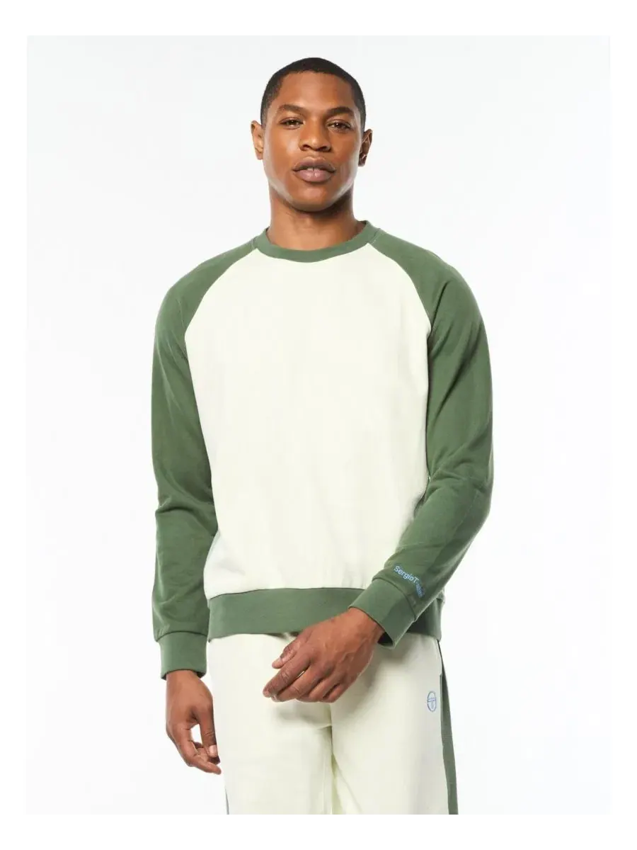 Свитшот с контрастными вставками Suonare Crewneck Sergio Tacchini — изображение 1 из 5, голубой