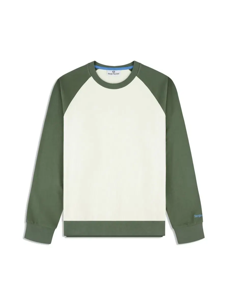 Свитшот с контрастными вставками Suonare Crewneck Sergio Tacchini — изображение 5 из 5, голубой