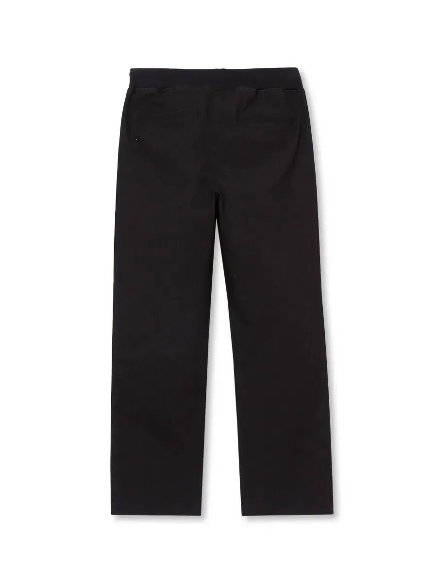 Штаны с усиленными коленями Iron Knee Pull On Boys Husky Lands' End — изображение 2 из 3, черный