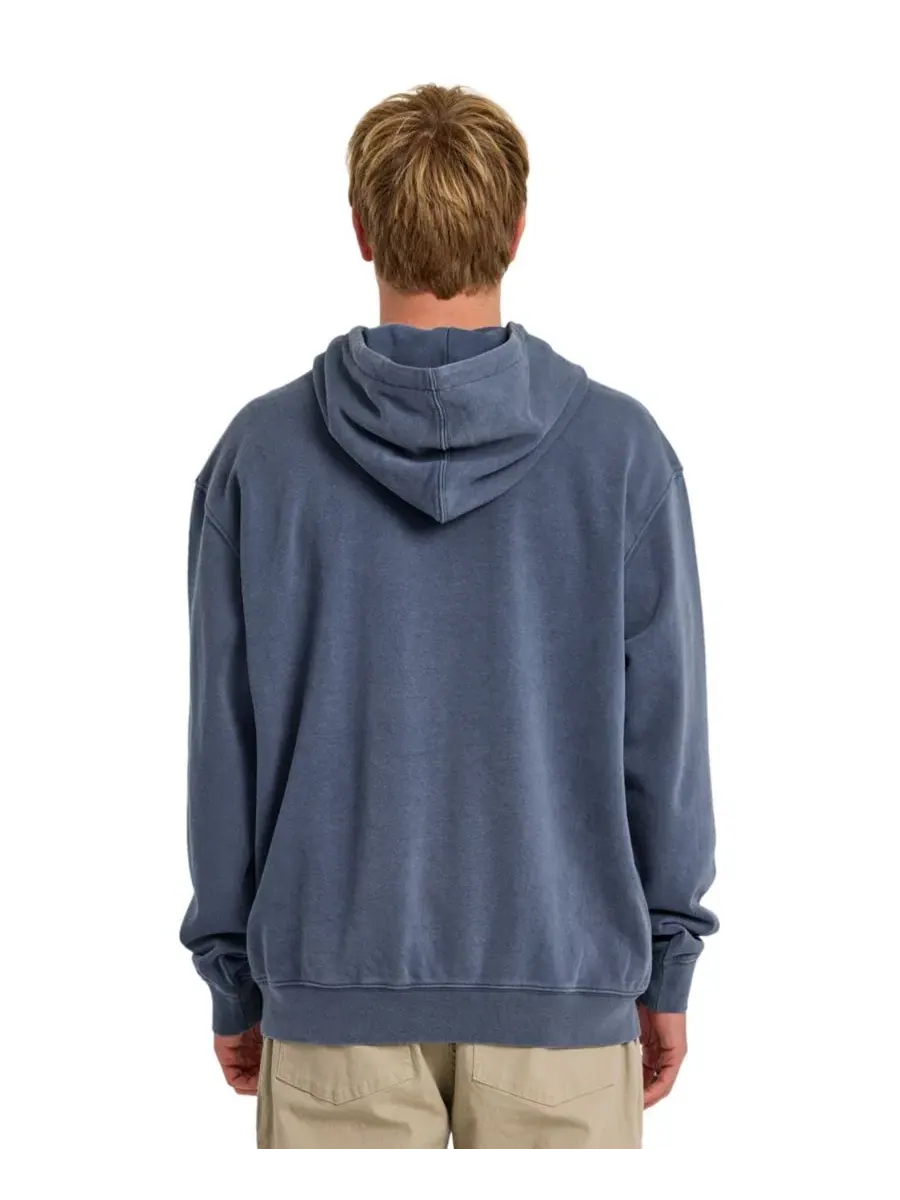 Худи с капюшоном свободного кроя Saltwater Quiksilver — изображение 2 из 3, темный джинсовый синий