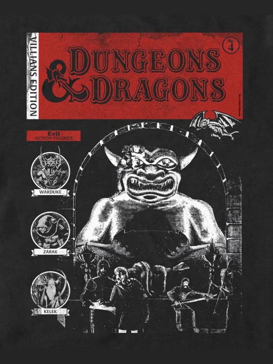 Мужская футболка с графическим принтом по мотивам игры Dungeons & Dragons Fifth Sun — изображение 3 из 3, черный