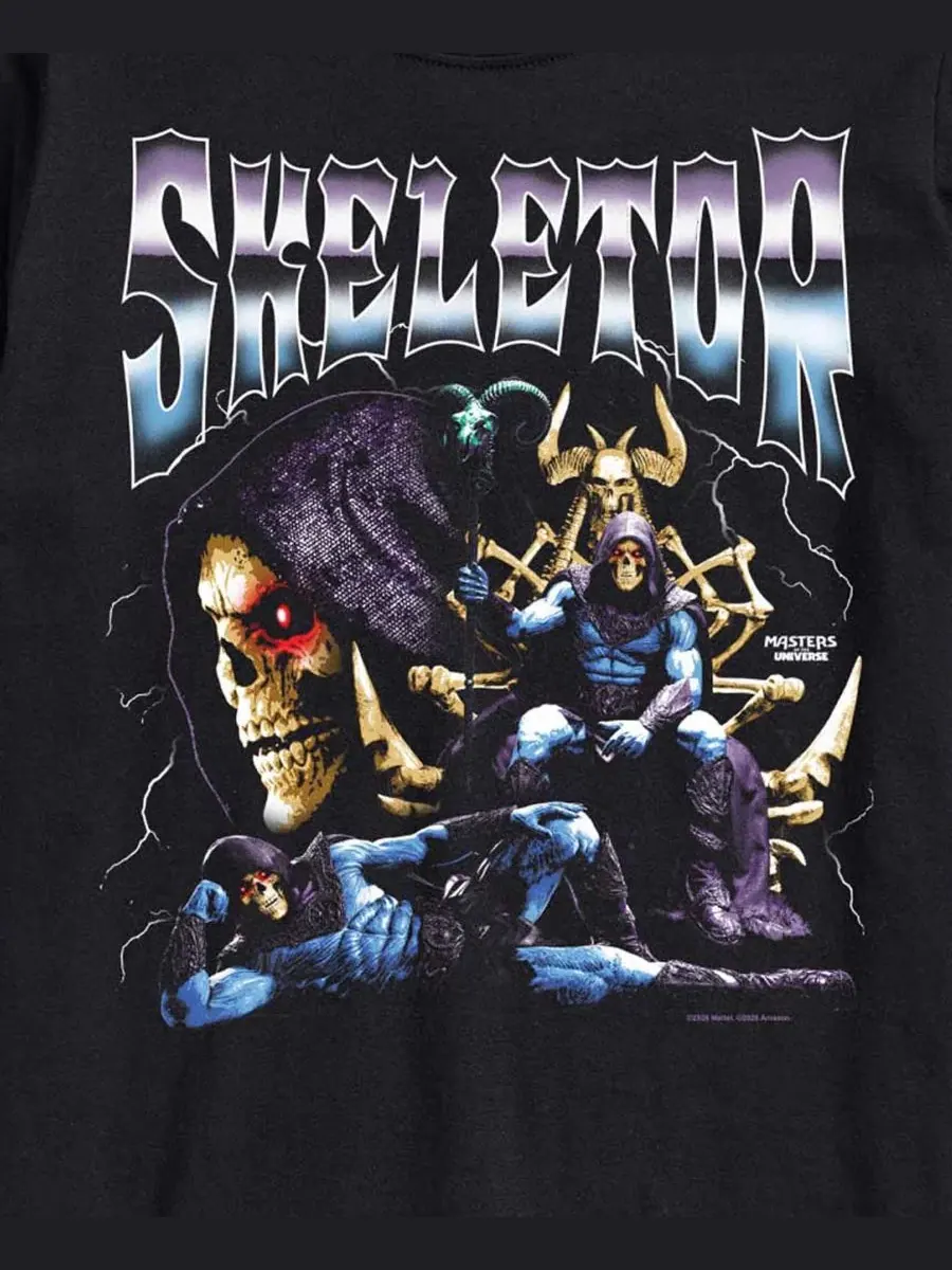 Футболка с принтом Skeletor Collage AIRWAVES — изображение 3 из 3, черный