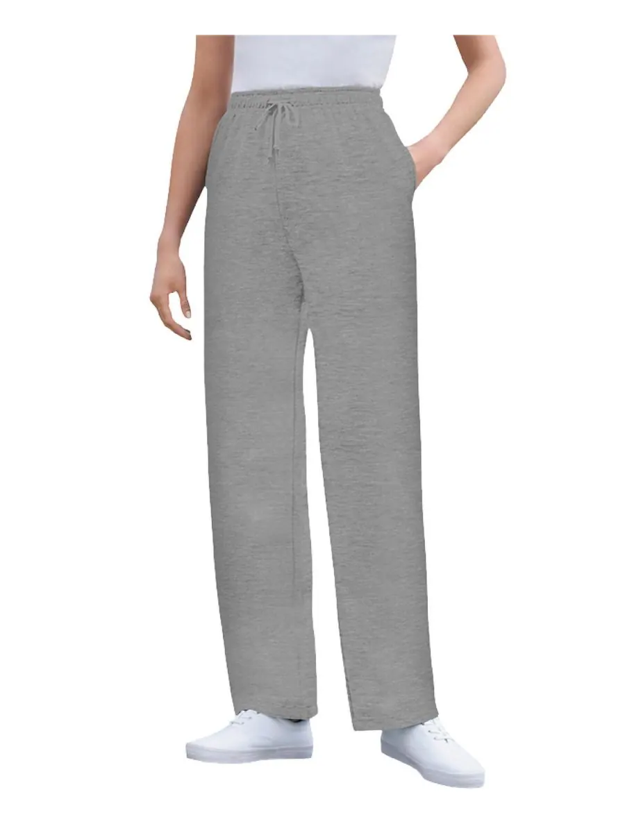 Женские спортивные штаны Within Tall Better-Fleece Pull-On с завязками Woman Within — изображение 1 из 3, серый