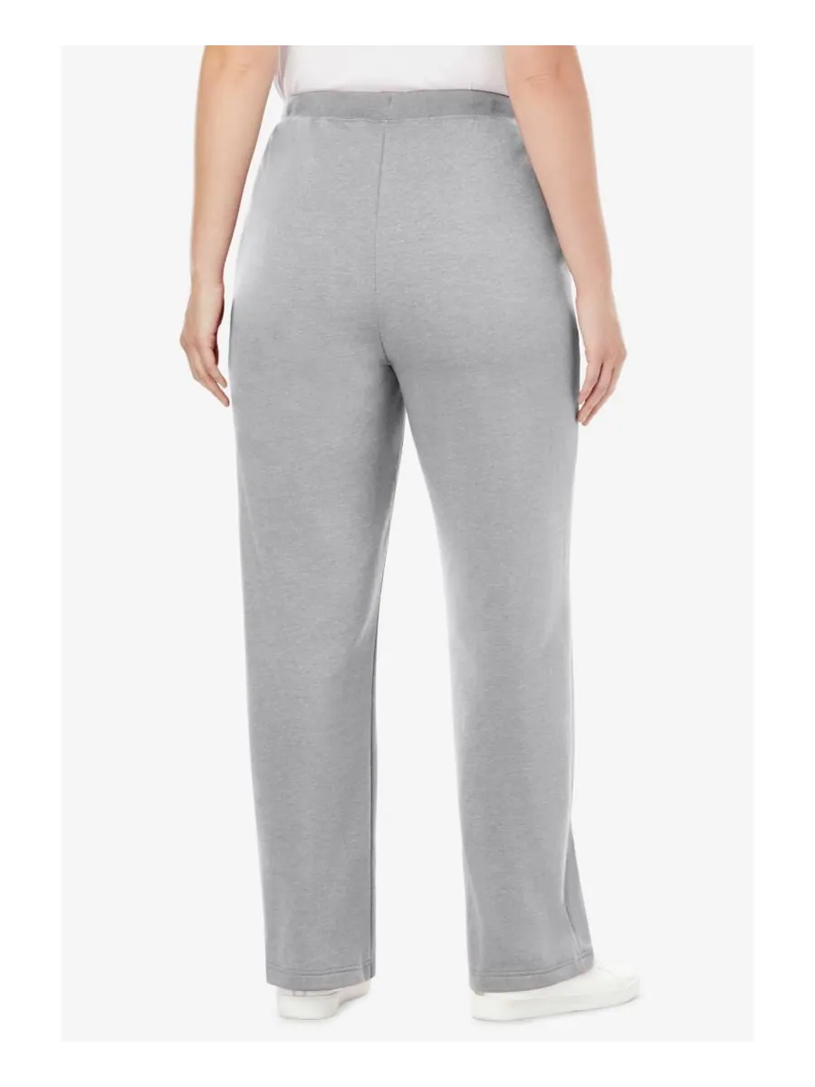 Женские спортивные штаны Within Tall Better-Fleece Pull-On с завязками Woman Within — изображение 3 из 3, серый