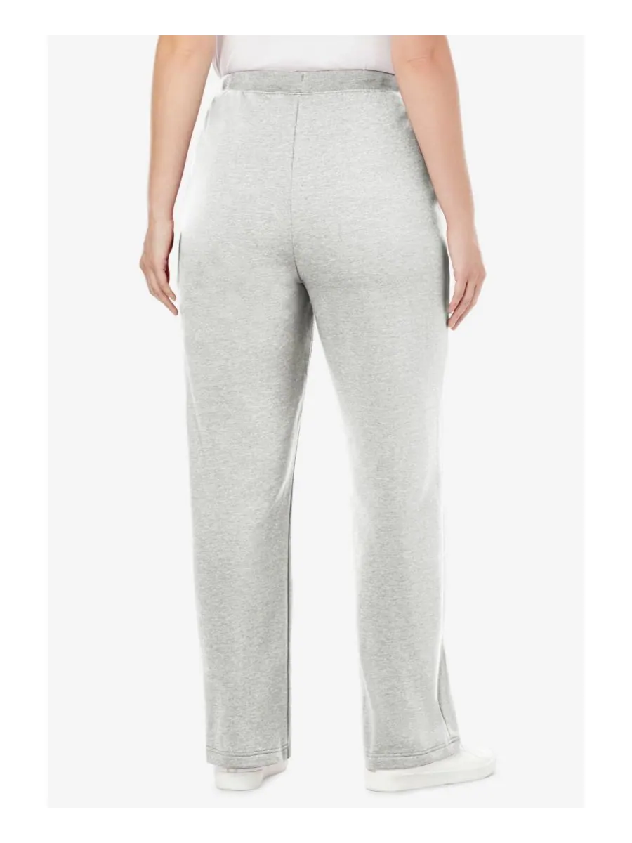 Женские спортивные штаны Within Tall Better-Fleece Pull-On с завязками Woman Within — изображение 3 из 3, серый