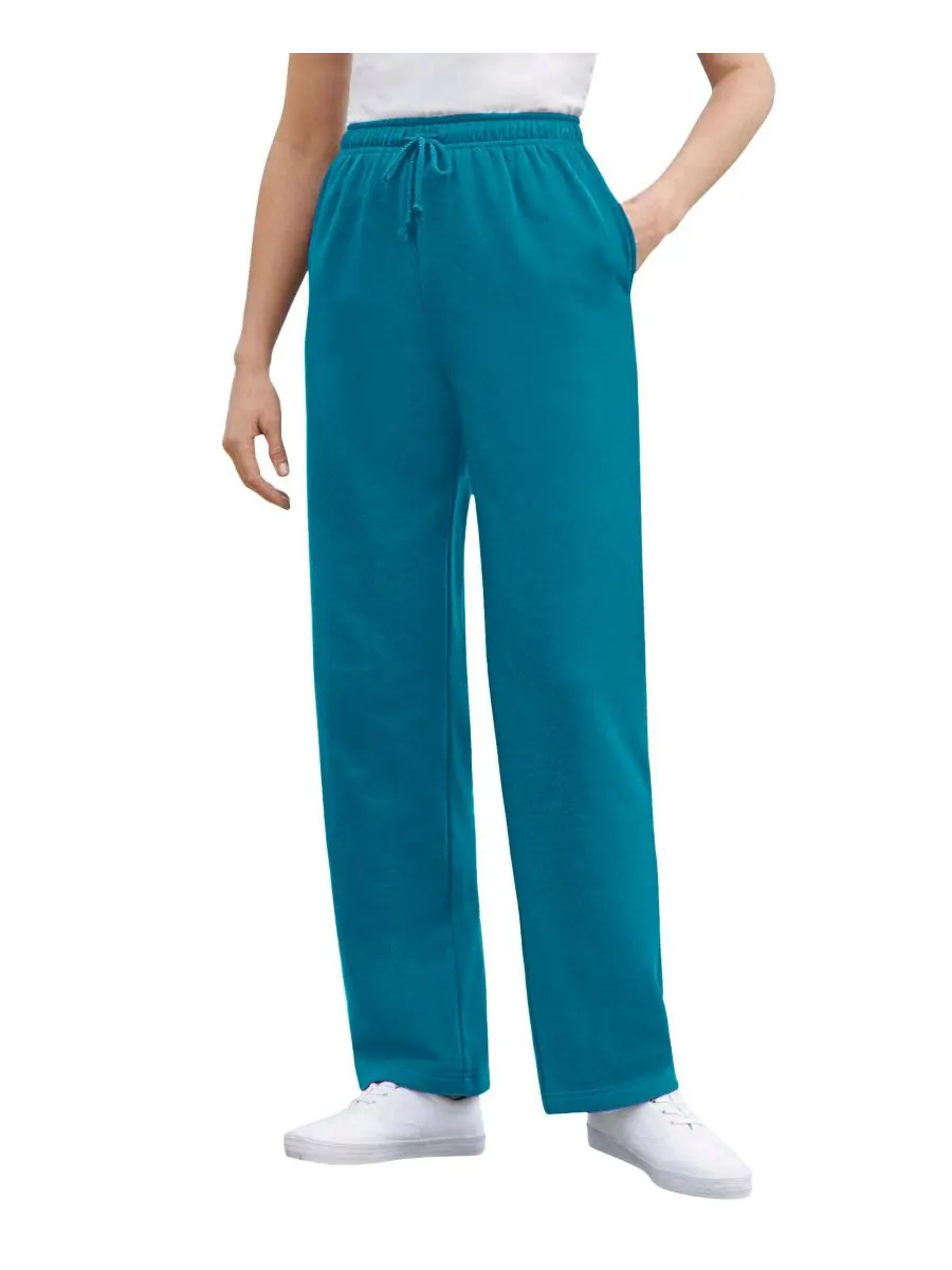Женские спортивные штаны Within Tall Better-Fleece Pull-On с завязками Woman Within — изображение 1 из 3, серый