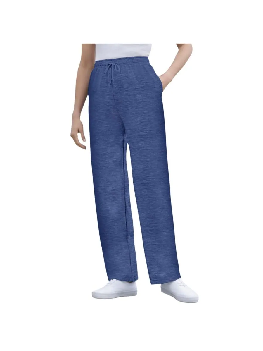 Женские спортивные штаны Within Tall Better-Fleece Pull-On с завязками Woman Within — изображение 1 из 3, темно-синий