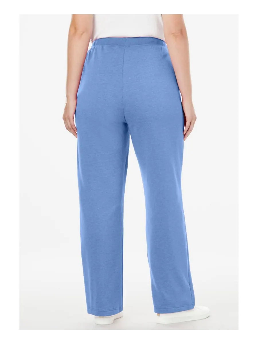 Женские спортивные штаны Within Tall Better-Fleece Pull-On с завязками Woman Within — изображение 2 из 3, синий