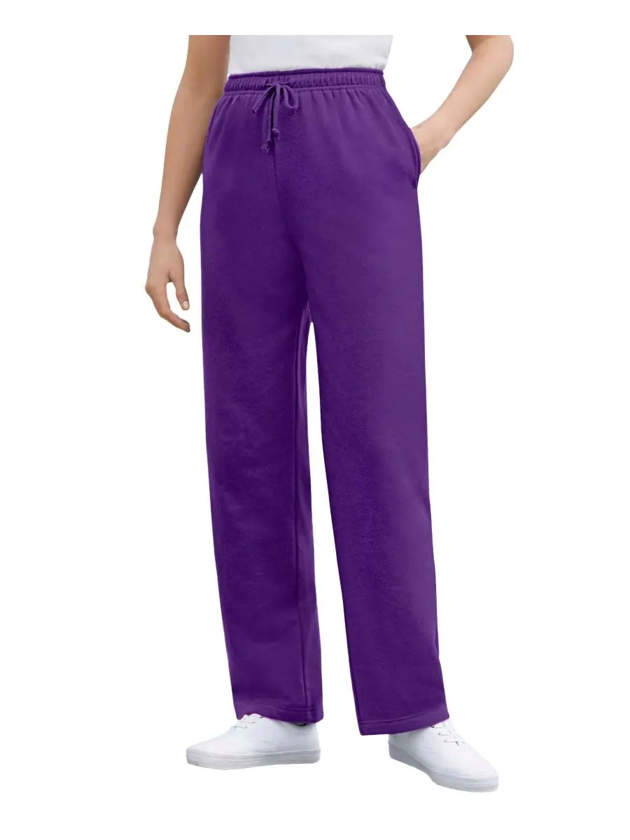 Женские спортивные штаны Within Tall Better-Fleece Pull-On с завязками Woman Within — изображение 1 из 3, фиолетовый