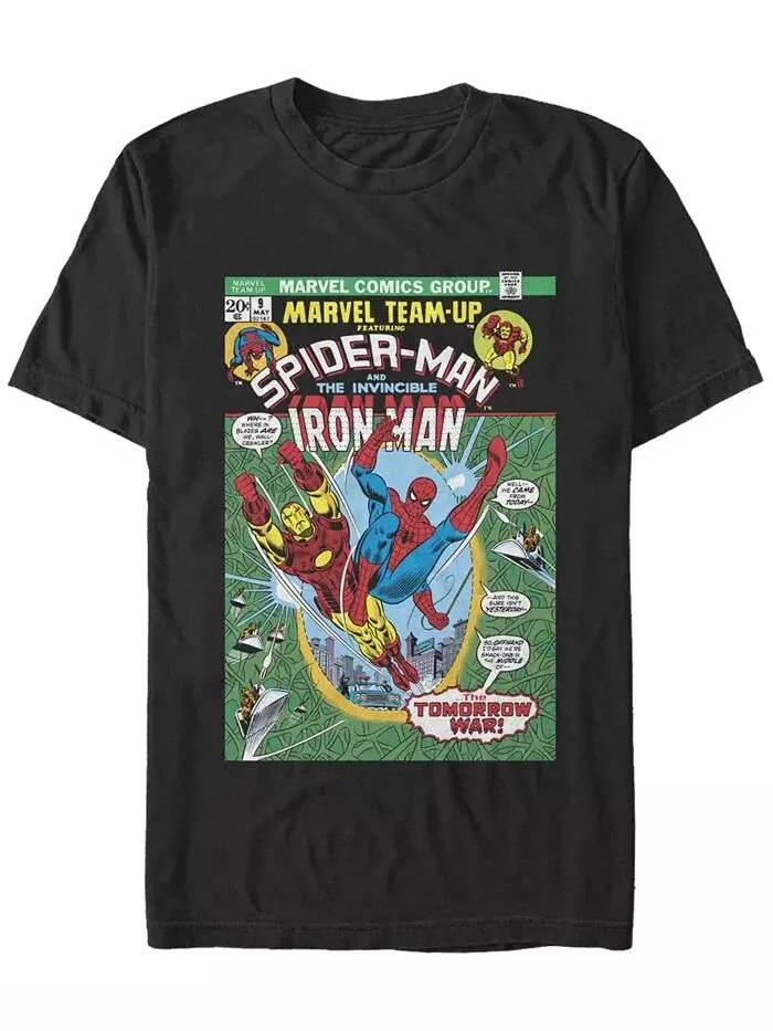 Футболка мужская Team Spidey Iron Man с коротким рукавом Fifth Sun — изображение 1 из 1, черный