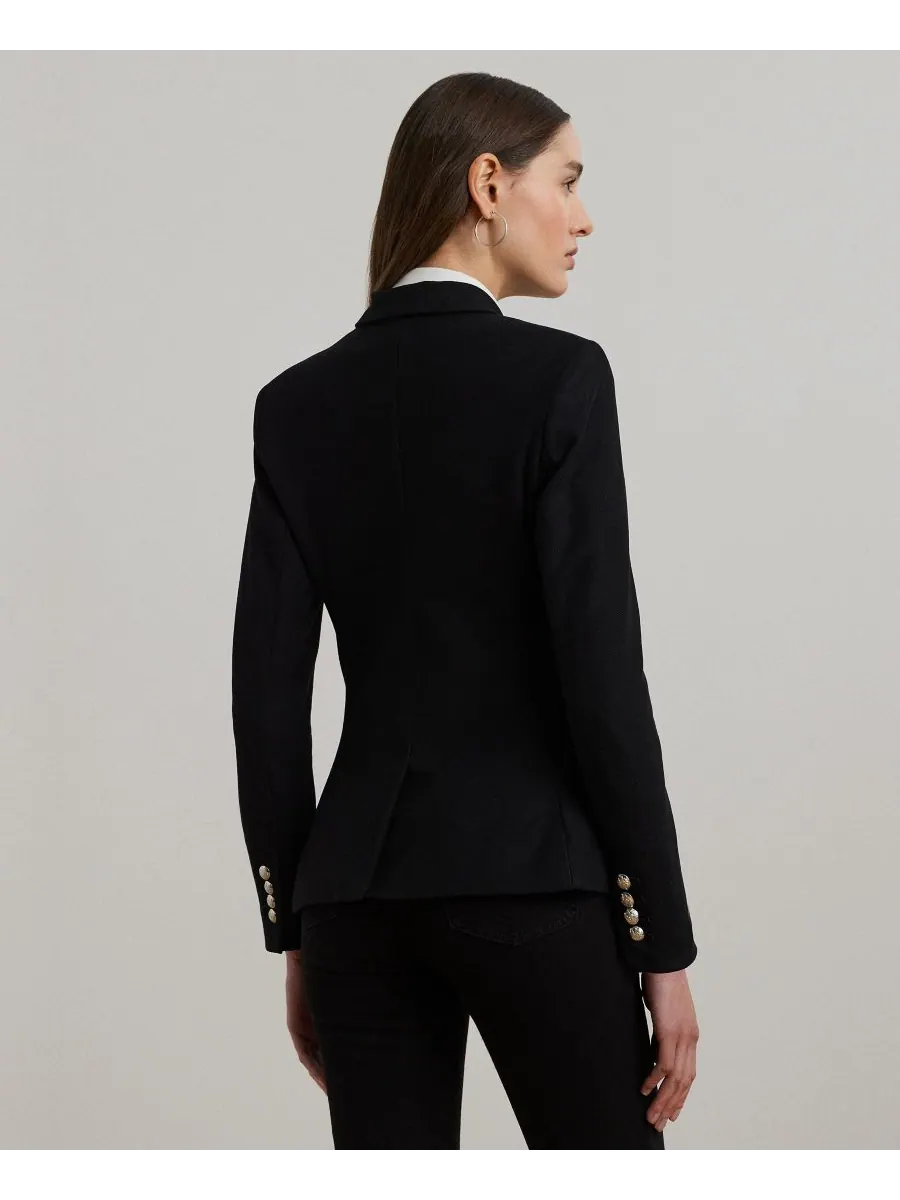Жаккардовый блейзер с вышивкой булиньон, размеры P/XS-3X Lauren Ralph Lauren — изображение 5 из 6, черный