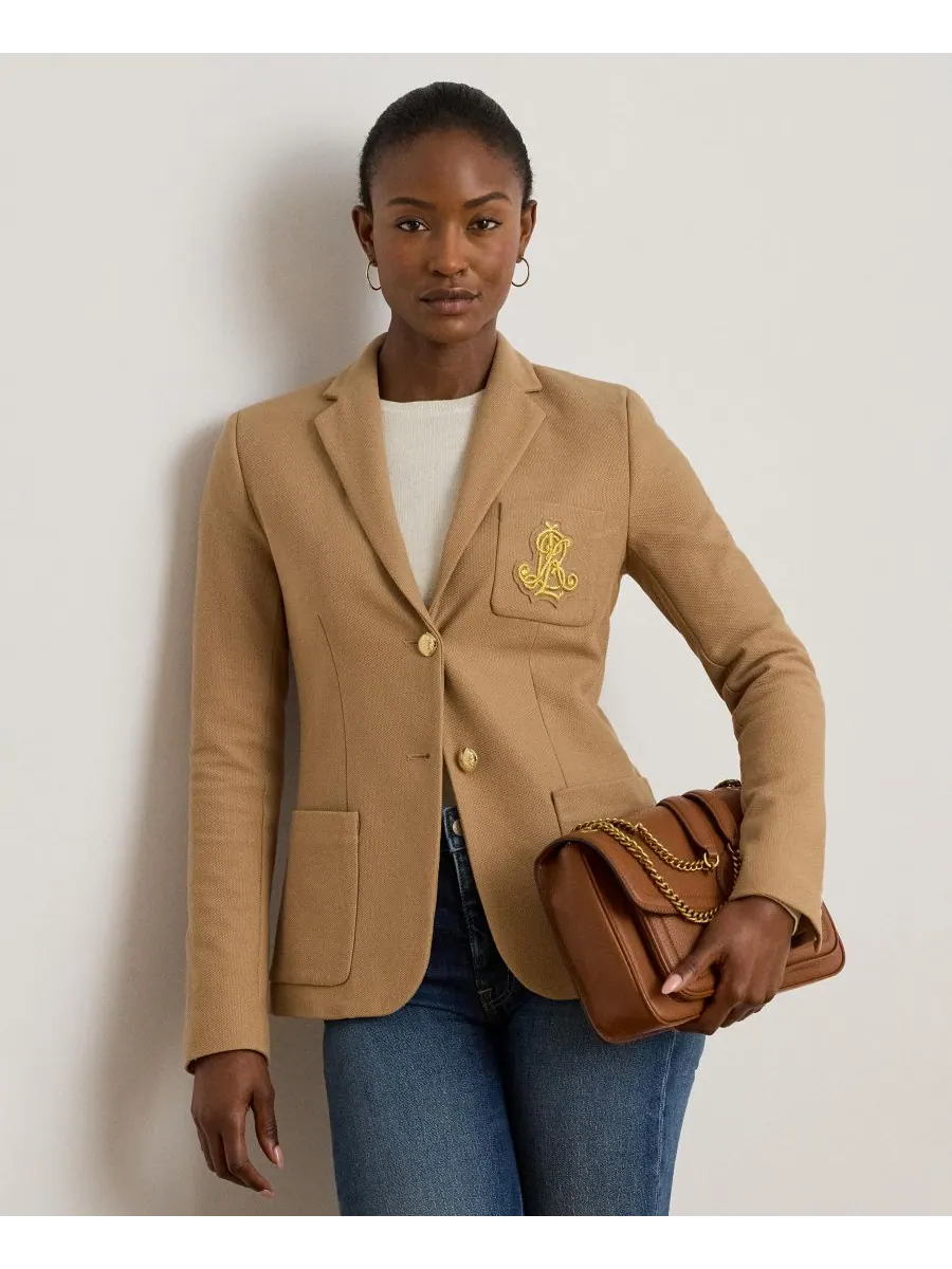 Жаккардовый блейзер с вышивкой булиньон, размеры P/XS-3X Lauren Ralph Lauren